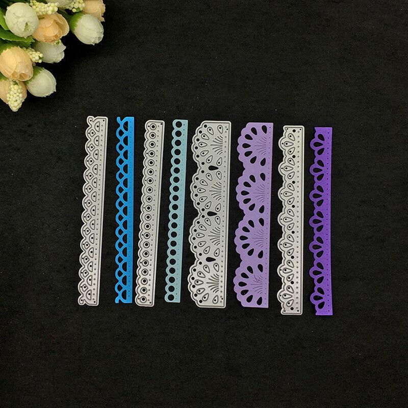 Flower Lace Cutting Dies Metal Stencil DIY Scrapbooking Album Paper Card Embossing Craft Decor Art Die Cut Edge Border