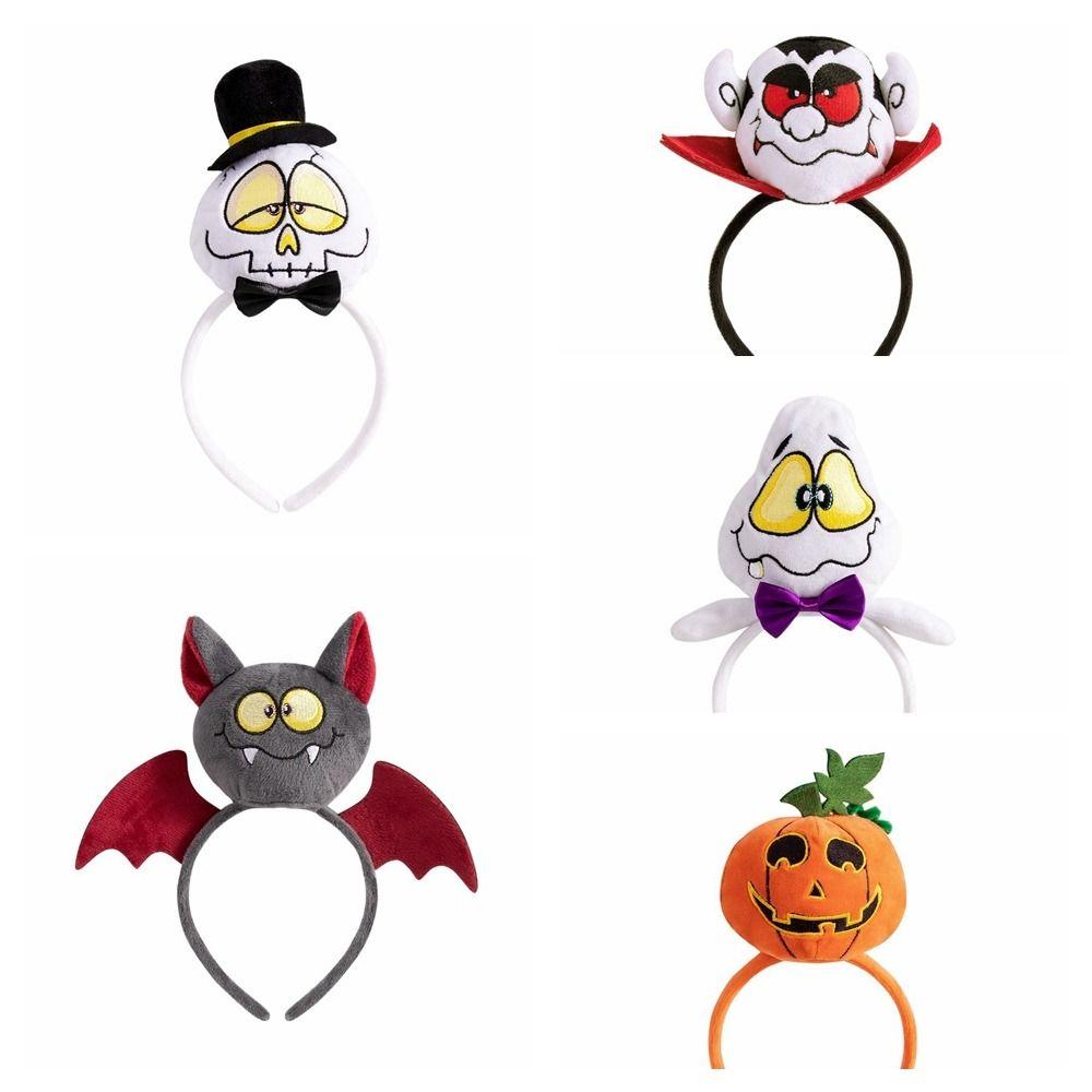 Pumpkin Halloween Headband Skeleton Catoon Hairband Personality Halloween Hair Hoop Haunted House