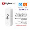 Tuya Zigbee 3.0 Мини-датчик температуры и влажности для помещений Умный домашний термометр-гигрометр Удаленная работа с Z2M Smart Life