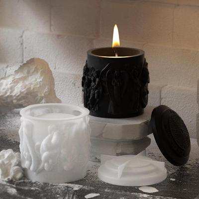 Статуя Свеча Чашка Силиконовая Форма DIY Банка Для Хранения Ароматическая Свеча Смоляная Форма Подарок Украшение Дома