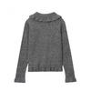  European and American style, new women's fashion, versatile, cross-border French layered decorative knit jacket