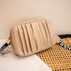 Women's Bag Trendy Small Bag Fashion Casual Bag Pleated Messenger Camera Bag Shoulder Bag One Piece