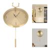 KR‑83002E Маленькие маятниковые часы с рогами из латуни, настенные часы для офиса, спальни