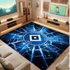 Hamburger SV Football Print Crystal Velvet Rug, Comfortable Water Absorbent Non Slip Indoor Floor Carpet