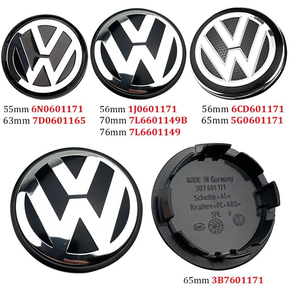 VW 3B7601171 4pcs Wheel Center Hub Caps 56mm 65mm For Peugeot VW GTI Scirocco Polo T5 Passat B6 Golf Tiguan Jetta T-ROC 1J0601171