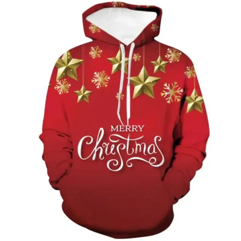 Толстовки мужские модные осенние и зимние рождественские свитера с 3D принтом оверсайз с капюшоном унисекс для мужчин и женщин забавный пуловер в стиле Харадзюку