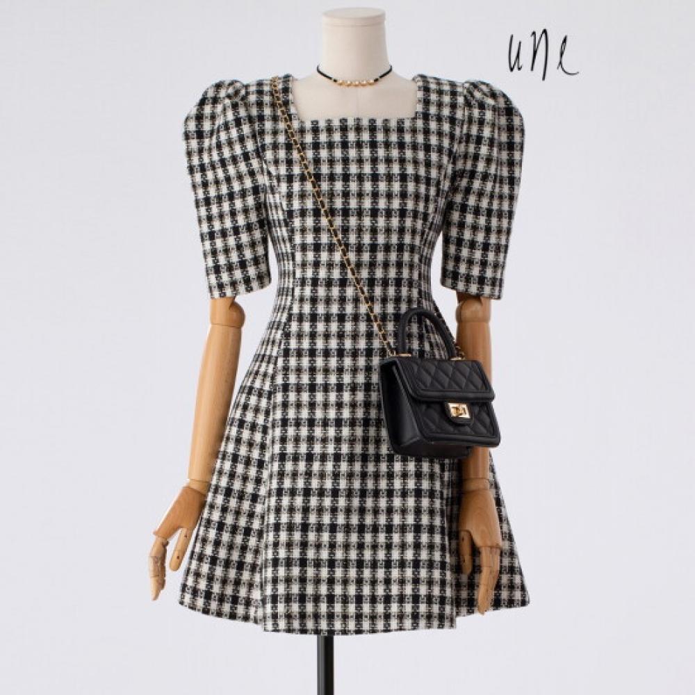 Win Women Luxury Tweed Celebrity Dress