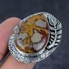 Noreena Jasper Gemstone 925 Sterling Silver Jewelry Gift Ring Size 9.5 p5Z90