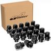 GAsupply Lug Nuts For 5 Nut Type Aluminum Wheels, 1.5 Inches (37 Mm), Short