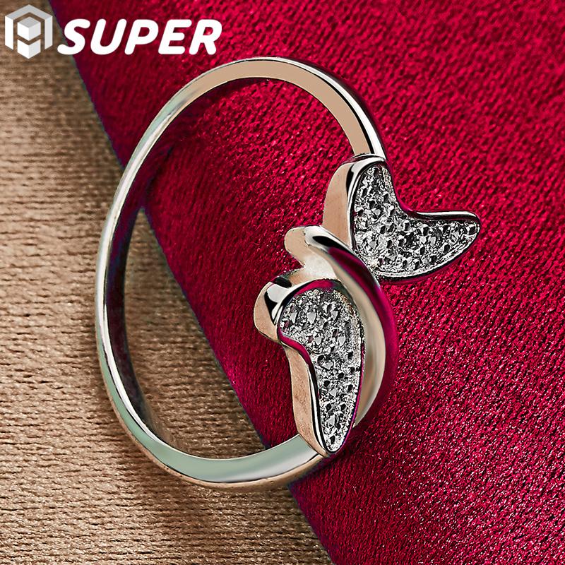 Ювелирные изделия из стерлингового серебра 925 пробы с бабочкой и цирконом AAA