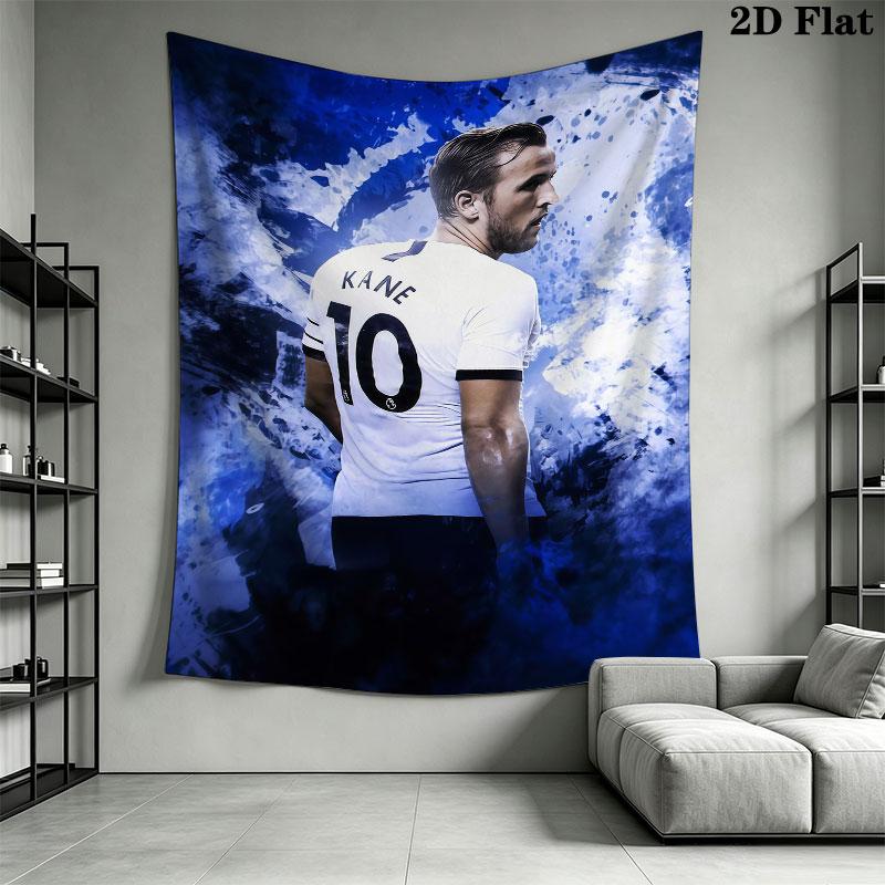 Harry Kane Icon Wall Hanging Printed Fabric Blanket Decorative Tapestries for Bedroom Living Room Home Decor