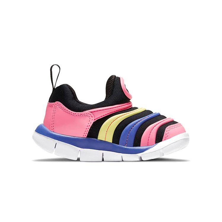 Nike Dynamo Free Caterpillar Sports Casual Low-Top Walking Shoes Baby Shoes Pink Black Blue 343938-025