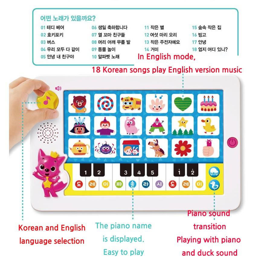 PINKFONG Оригинальный детский песенник Английский 18 песен Корейский 18 песен