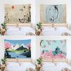 Chinese Style Landscape Simple Tapestry Office Living Room Decoration Home Wall Tapestry