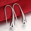 Water drop/Raindrop Dangle Piercing Earrings 925 Sterling Silver Fashion Wedding Jewelry