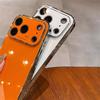 Original Glass Window Case For iPhone 17 16 15 14 13 12 Pro Max Air Shockproof Plating Armor Glossy Lens Protection Cover