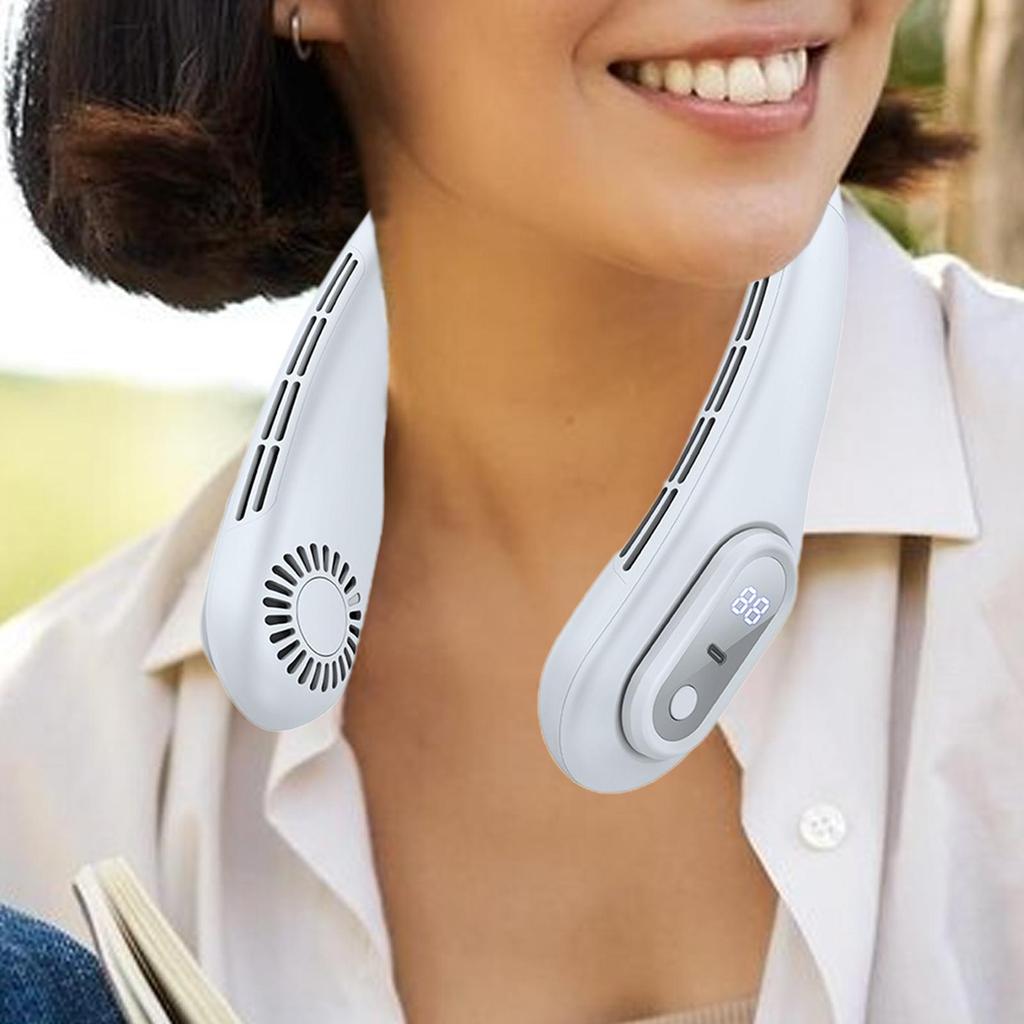Hangings Leafless Quiet портативный персональный вентилятор вентилятор охлаждения шеи вентилятор воздушного охлаждения для походов домашнего офиса в помещении на открытом воздухе кемпинга