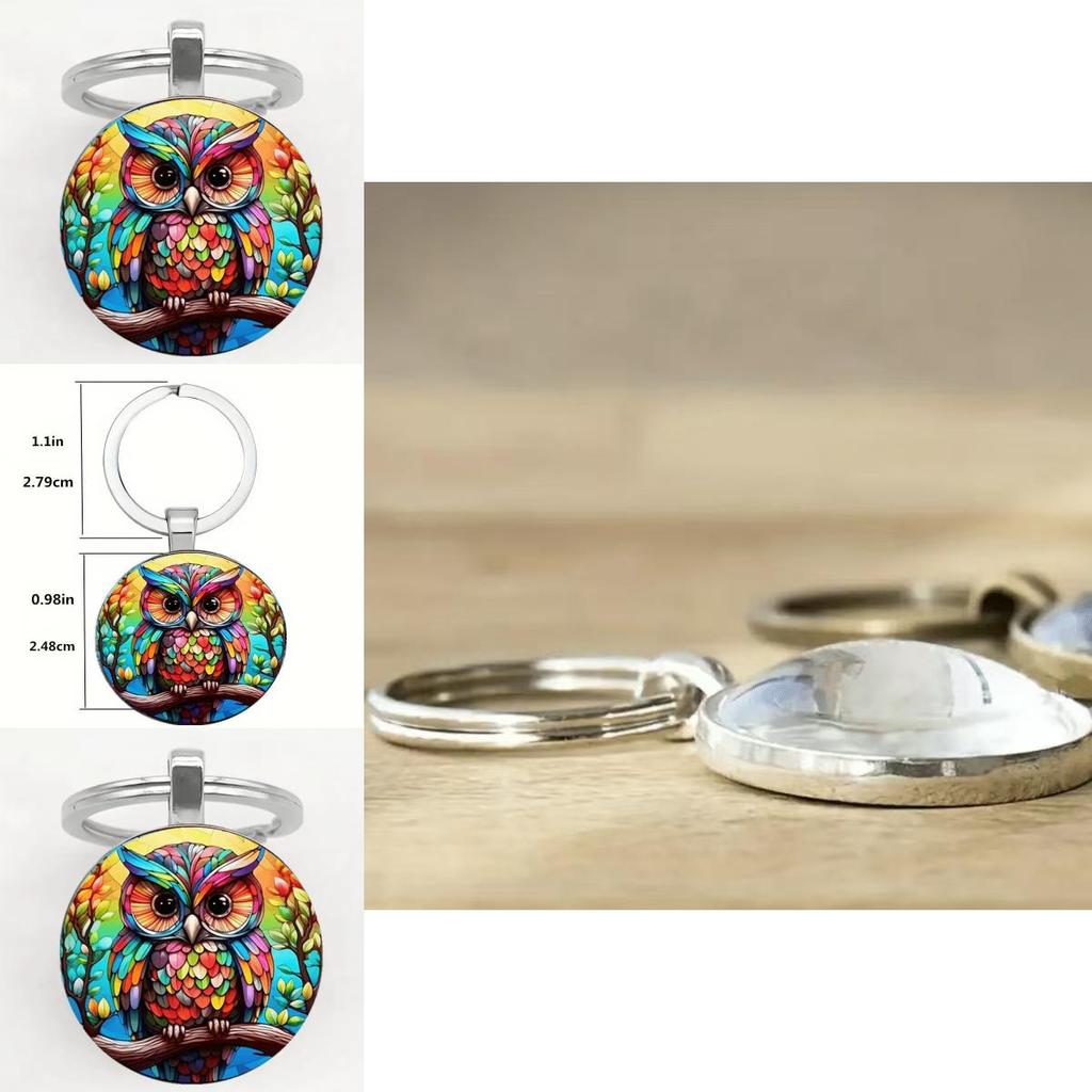 Owl Themed Keyring With Zinc Alloy Craftsmanship For Cute Accessories And Gifts