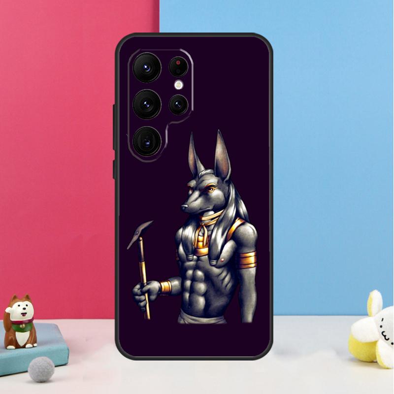 Anubis Ankh Egyptian God Case For Samsung Galaxy S24 S26 Ultra S20 S21 S22 S23 S25 Plus S10 S25 FE Back Cover Shell