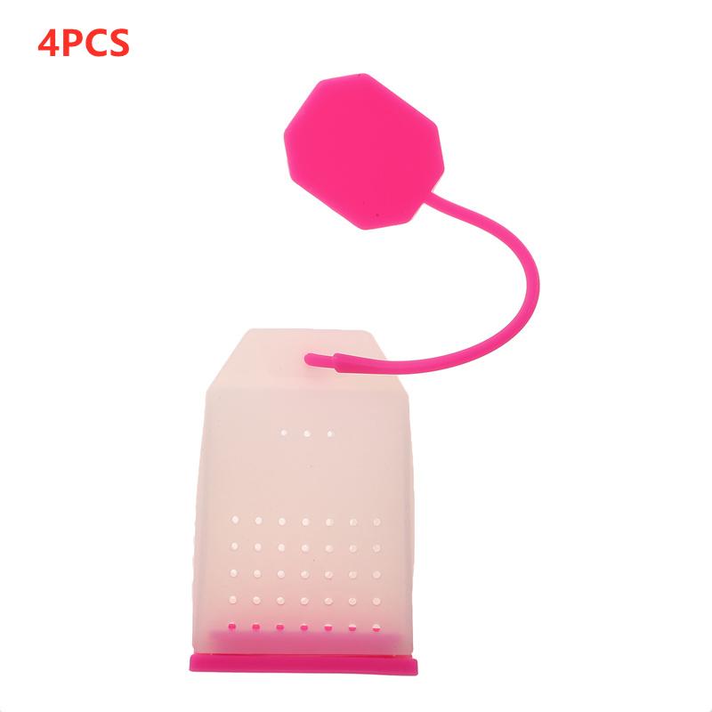 5Pcs Silicone Tea Infuser Bag Reusable Safe Loose Leaf Tea Bags Strainer Filter for Tea Drinker Utensils Tea Tools Kitchen Tools