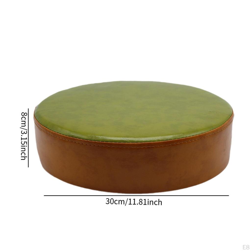 PU Leather Chair Cushion Round Seat Barstool Protector Stool Pad for
