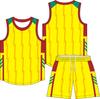 Digital printing basketball jersey set men's and women's game sports jersey training camp team full body printing personalized jersey customization