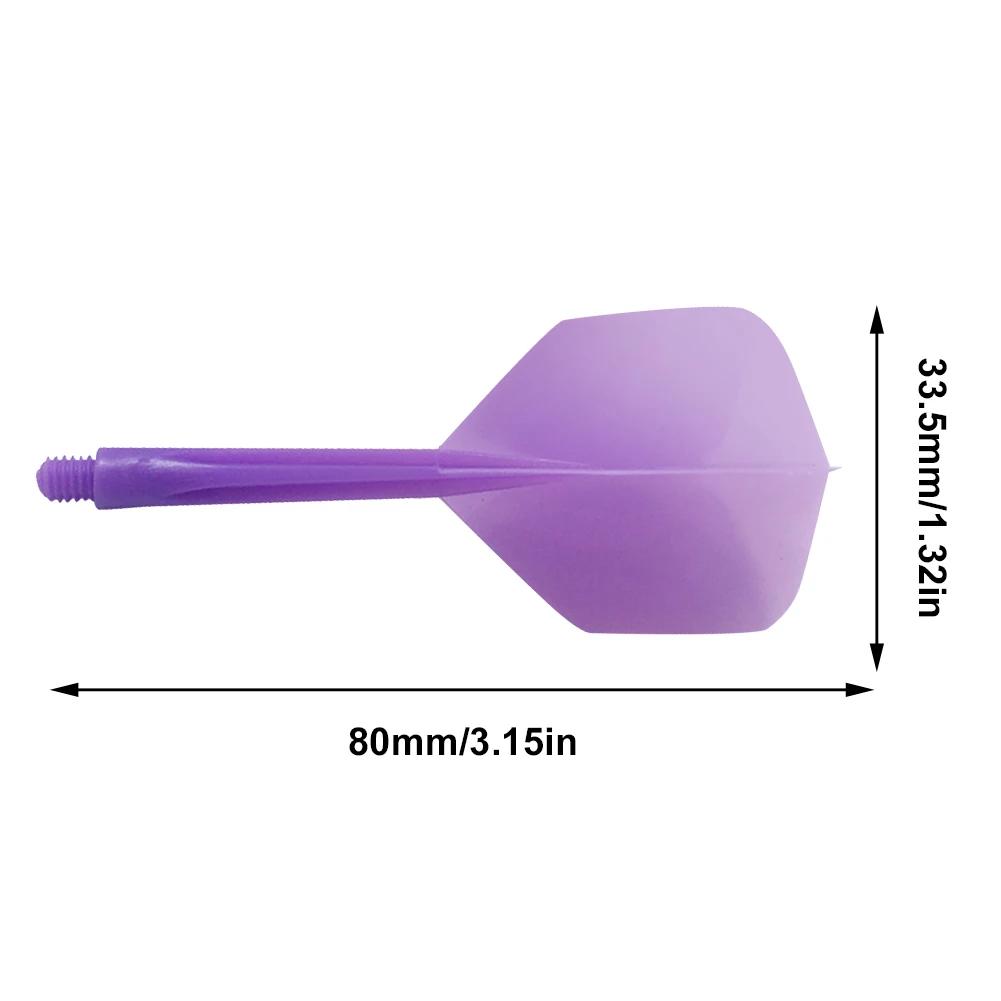 6/3Pcs 2BA Integrated Dart Flights Shaft Anti-Fall Professional Transparent Plastic Flights and Shafts Dart Accessories Kit