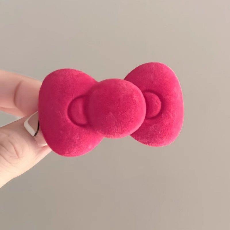 1 пара милых розовых заколок для волос с бантом и звездой, заколка-сердце с блестящим звездным дизайном, идеально подходит для модных женских аксессуаров, милая заколка для волос