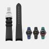 Классический высококачественный резиновый ремешок для часов Tudor Black Bay GMT с застежкой-молнией, черный, синий, красный, 22 мм
