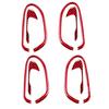 8Pcs For Honda Civic 2006-11 Carbon Fiber Interior Door Handle Frame Cover Trim