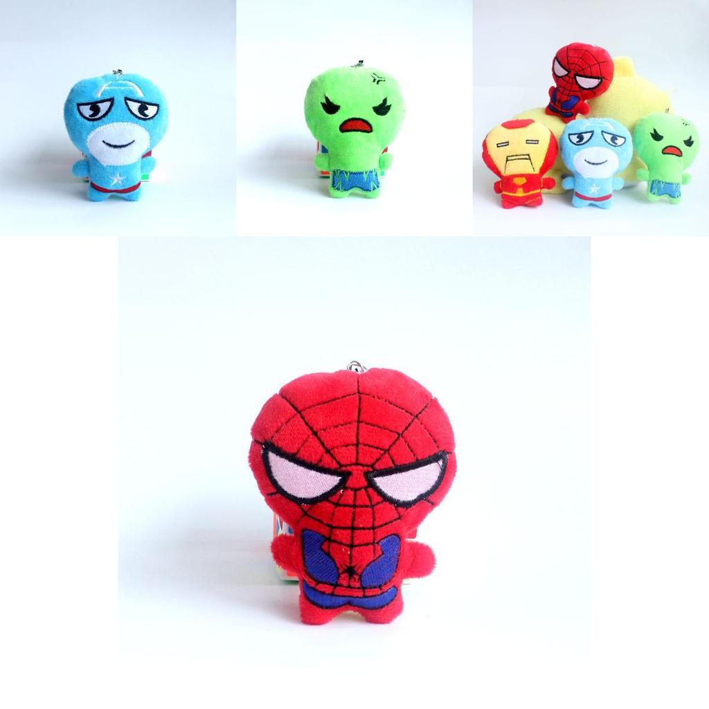 Плюшевая игрушка Marvel Мстители Человек-паук Американский солдат Кукла Милая 10 см Коллекционный подарок