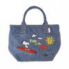 Deli Snoopy Denim Style Tote Bag Embroidery 8398 03 Sun [Routeto] IP.Deli.Shishu.Peanuts-0B