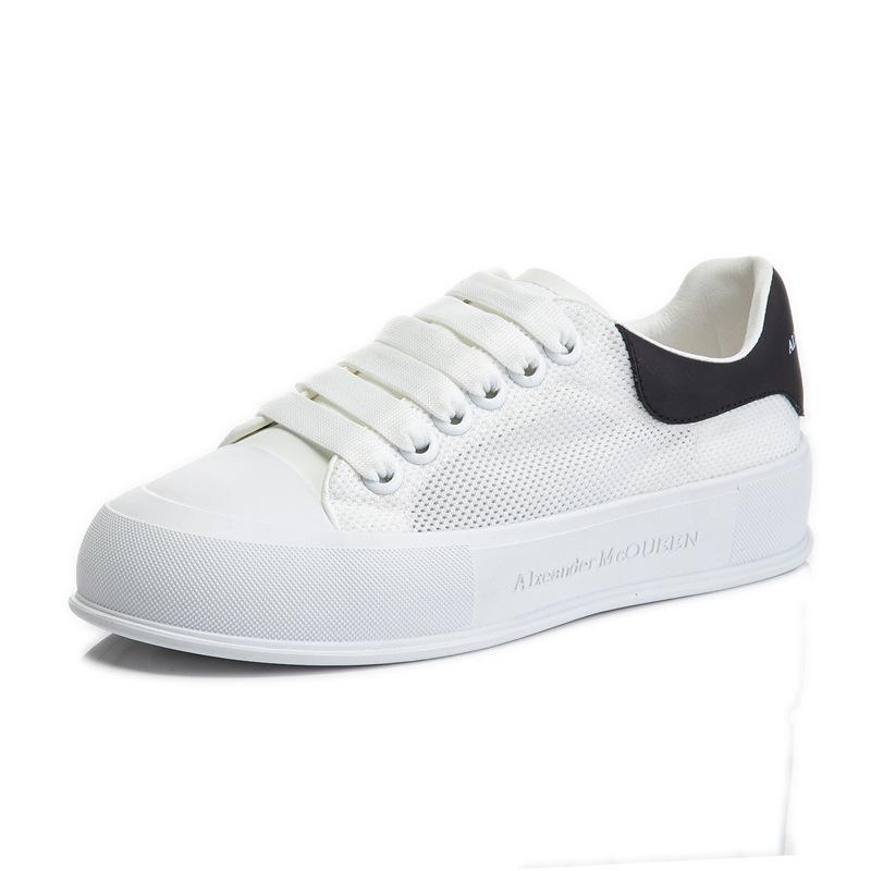 Genuine Leather Women's Shoes Through the Net 2025 New Summer Women's Breathable Versatile Casual Shoes Flat Bottom Shallow Mouth White Shoes Children