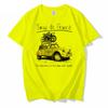 Unisex Fashion Graphic T-shirt Outdoor Car Print Shirt White Trendy Road Bike Ride Oversized T Shirt Harajuku Unisex Clothing