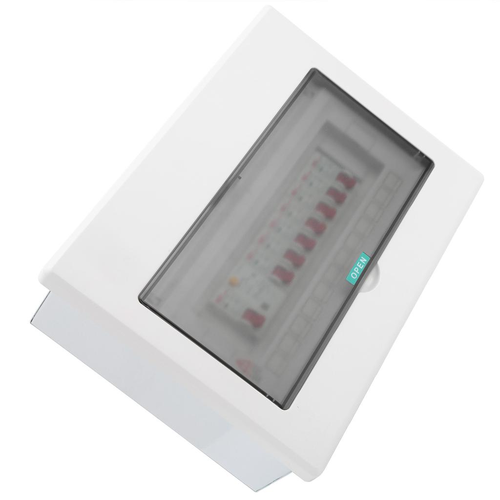 Electric Lighting Distribution Box 7-Way Plastic with 1P Leak  Switch 63A