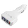 USB Battery Charger - E.F.CONNECTION - 4 USB Ports - Quick Charge 3.0 - 24W - White