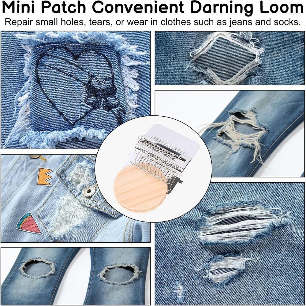 12/14 Крючковый Мини Ткацкий Станок Металлический Инструмент Штопальная Машина Маленькая Ткацкая Машина Бытовая