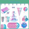Baby Gender Reveal Party Decoration Boy Or Girl Disposable Tableware Pink Blue