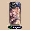 Чехол для телефона Angel Mahiru Shina для iPhone 17 16 15 14 13 12 11 Air Pro Max Plus Mini Стеклянный чехол MagSafe