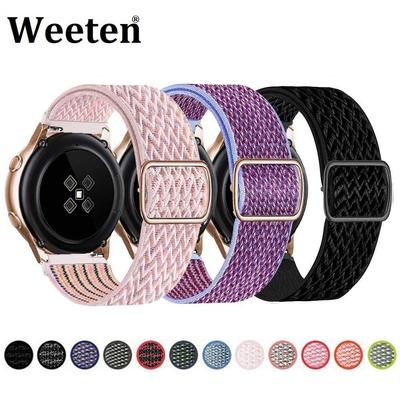 Эластичный ремешок для Samsung Galaxy Watch 5/4/3 42 мм 46 мм Active 2 Gear S2 S3 S4 для Huawei Watch 3 GT 2 2e Pro Amazfit, нейлоновый браслет-петля