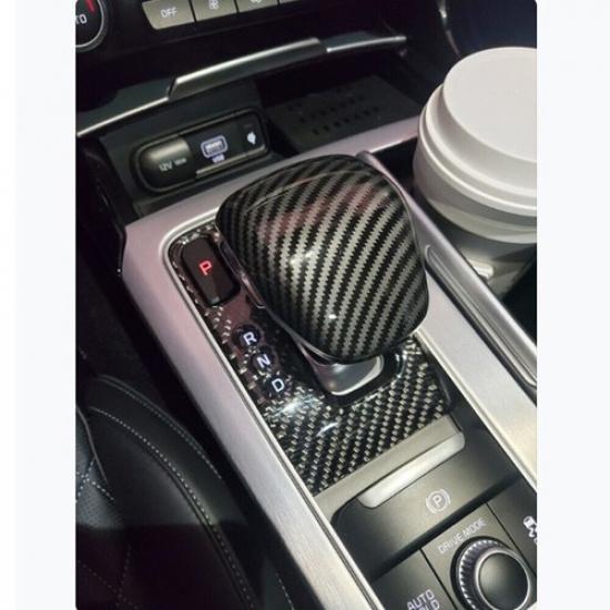Накладка на внутреннюю панель переключения передач из углеродного волокна подходит для Kia Stinger GT2 2018-22