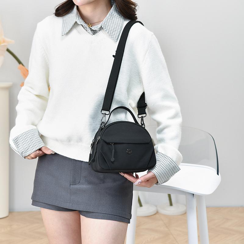 Женская нейлоновая сумка через плечо однотонная портативная сумка кроссбоди