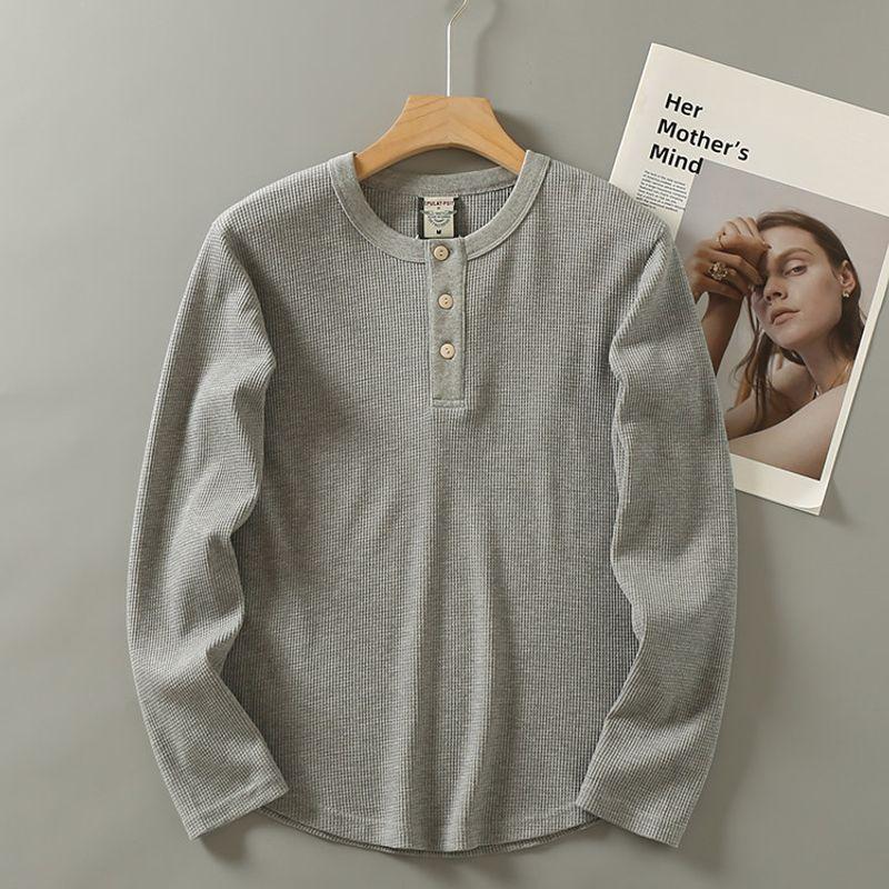 Foreign Trade Export OEM Goods Tail Goods Minimalist Long Sleeve Base Shirt