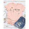 Women's Fashion Short-sleeved Casual T-shirt Clothes Summer  Clothing Ladies Print Graphic Tops