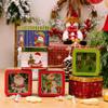 Cartoon Christmas Storage Box Stackable Jar Christmas Snowman Box Cookie Chocolate Tin  Celebration