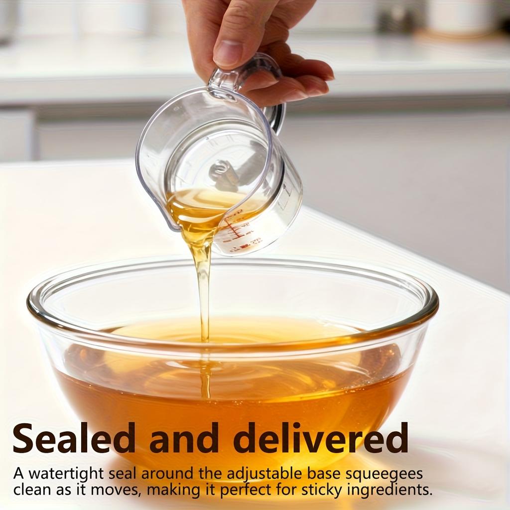 Мерный стакан 4-в-1 Регулируемый Многофункциональный Мерный стакан с основанием-скребком Кухонные Кубические мерные стаканы Инструменты для приготовления пищи