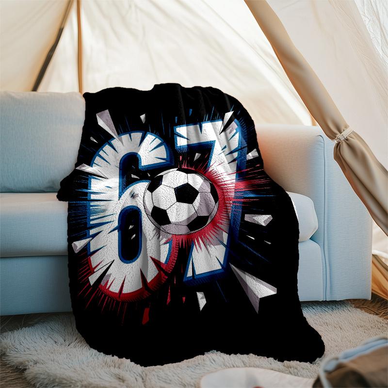 67 Theme Printed Blanket,Perfect for Couch, Bed, Travel & Outdoor Use | Machine Washable, Cozy & Durable.