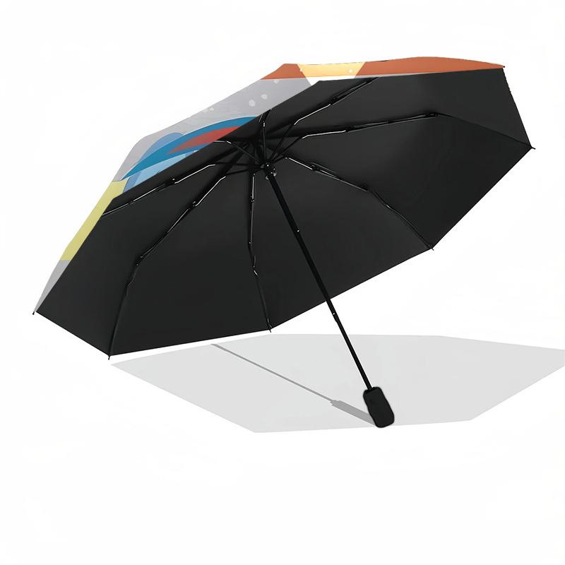 Rainbow Dash, My Little Pony Automatic Opening and Closing, 8 rib Structure Portable Umbrella, Suitable for Men and Women in All Seasons Pe