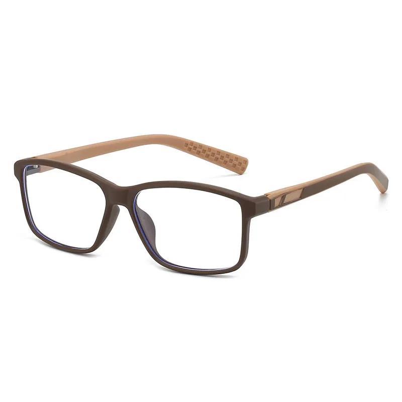 Унисекс Классическая Квадратная Оправа Высокой Четкости Защищающие от Синего Света Очки для Чтения Мужские Модные Спортивные Нескользящие Очки для Дальнозоркости