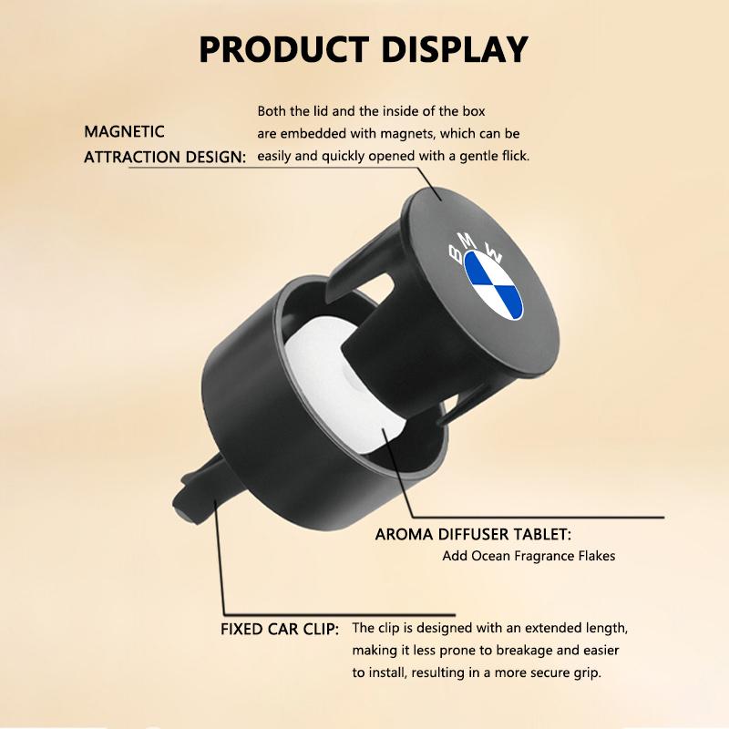 BBKL3 Car Air Outlet Aromatherapy Clip Outlet Perfume Freshener For BMW M3 M5 X3 E93 F10 F20 F30 F40 F15 F25 F26 F31 F49 F86